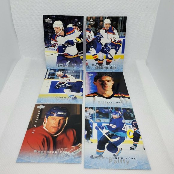 1996 Mint Be A Player Upper Deck Lot Of 6 New York Vintage Hockey Trading Cards - Picture 1 of 10